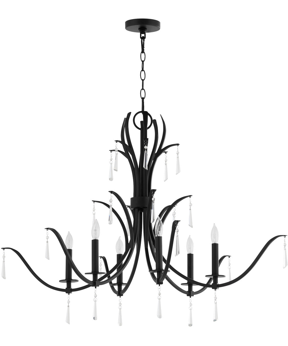 Majesty 6-light Chandelier Matte Black