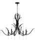 Majesty 6-light Chandelier Matte Black