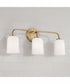 Lawson 3-Light Vanity Aged Brass