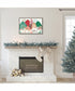 Framed Snowy Christmas Critters I by Dina June Canvas Wall Art Print (33  W x 23  H), Sylvie Greywash Frame