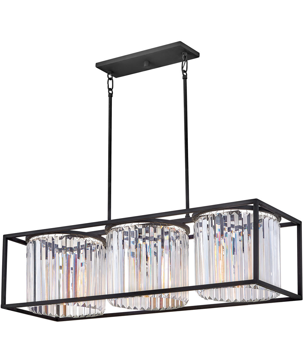 Giada 3-Light Three Light Linear in Black