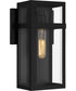 Vanessa Medium 1-light Outdoor Wall Light  Coastal Armour Aluminum Matte Black