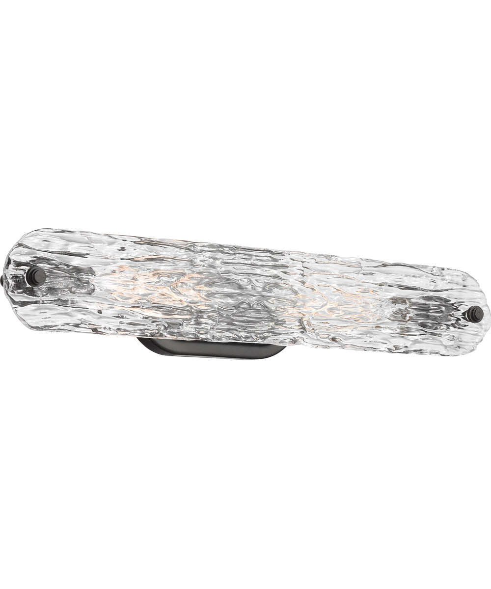 Glacier 2-Light Vanity & Wall Matte Black