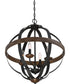 Siren 4-light Pendant Marcado Black