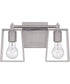 Dunn 2-Light Vanity Brushed Polished Nickel