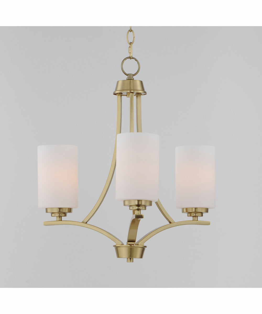 Deven 3-Light Chandelier Satin Brass