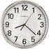12"H Hamilton Wall Clock Polished Silver Tone