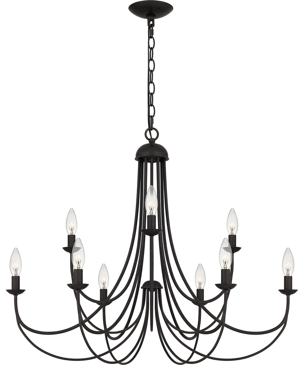 Mirren 9-light Chandelier Imperial Bronze