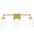Thoresby Large 3-light Bath Light Aged Brass