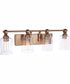 Romero 4-Light Vanity Satin Brass