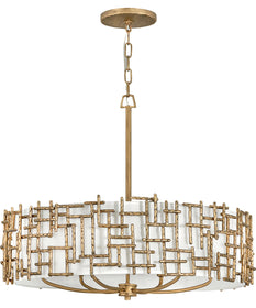 Farrah 6-Light Medium Drum in Burnished Gold