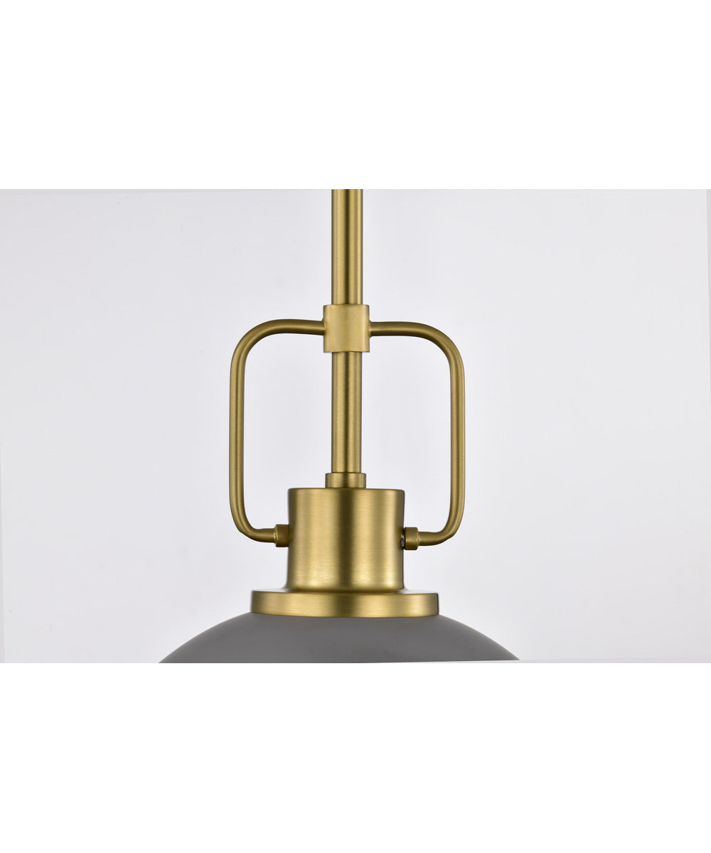 Everton 1-Light Pendant Matte Gray