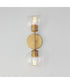 Knox 2-Light Wall Sconce Natural Aged Brass