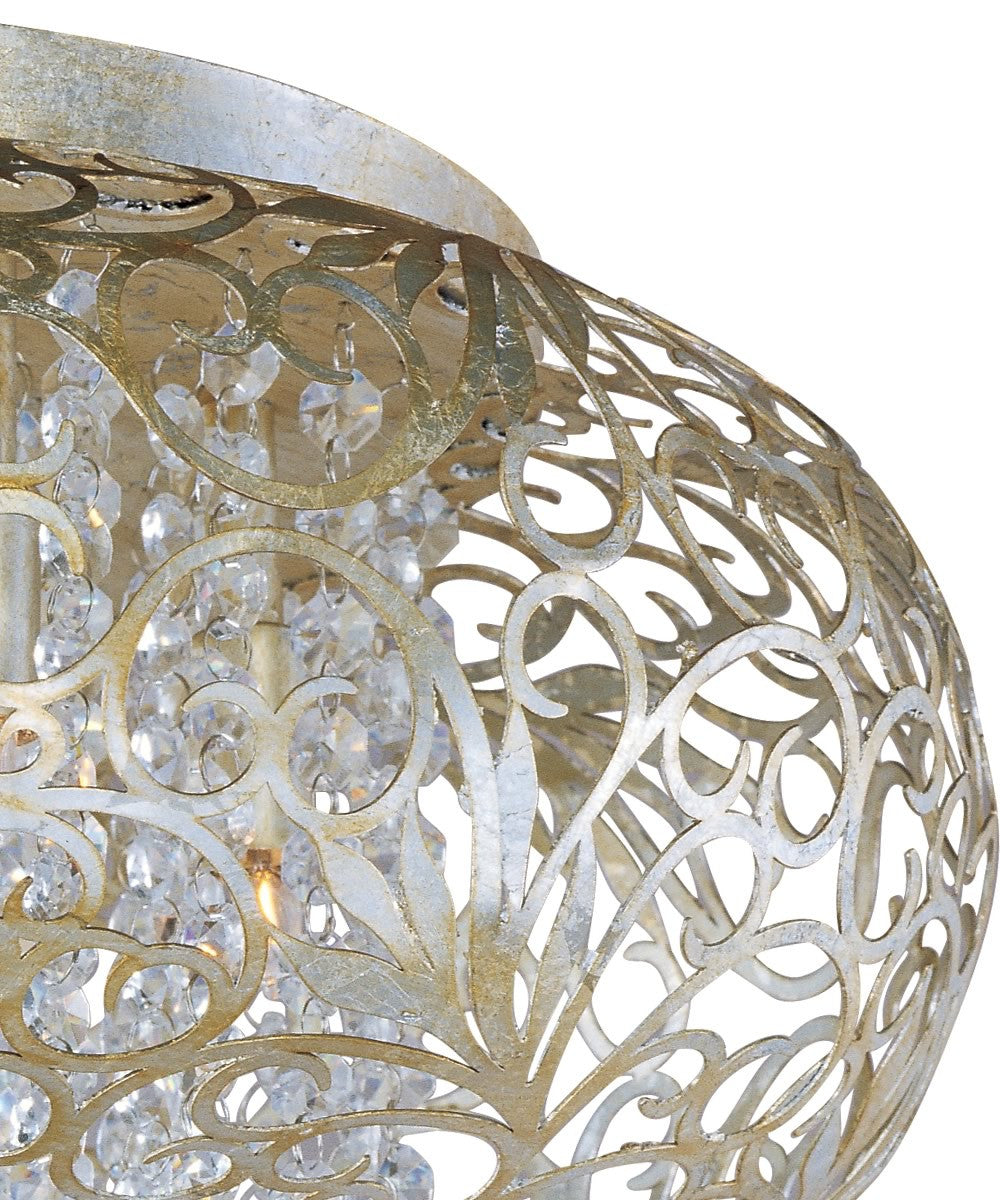 Maxim Arabesque 3-Light Flush Mount Golden Silver 24150BCGS