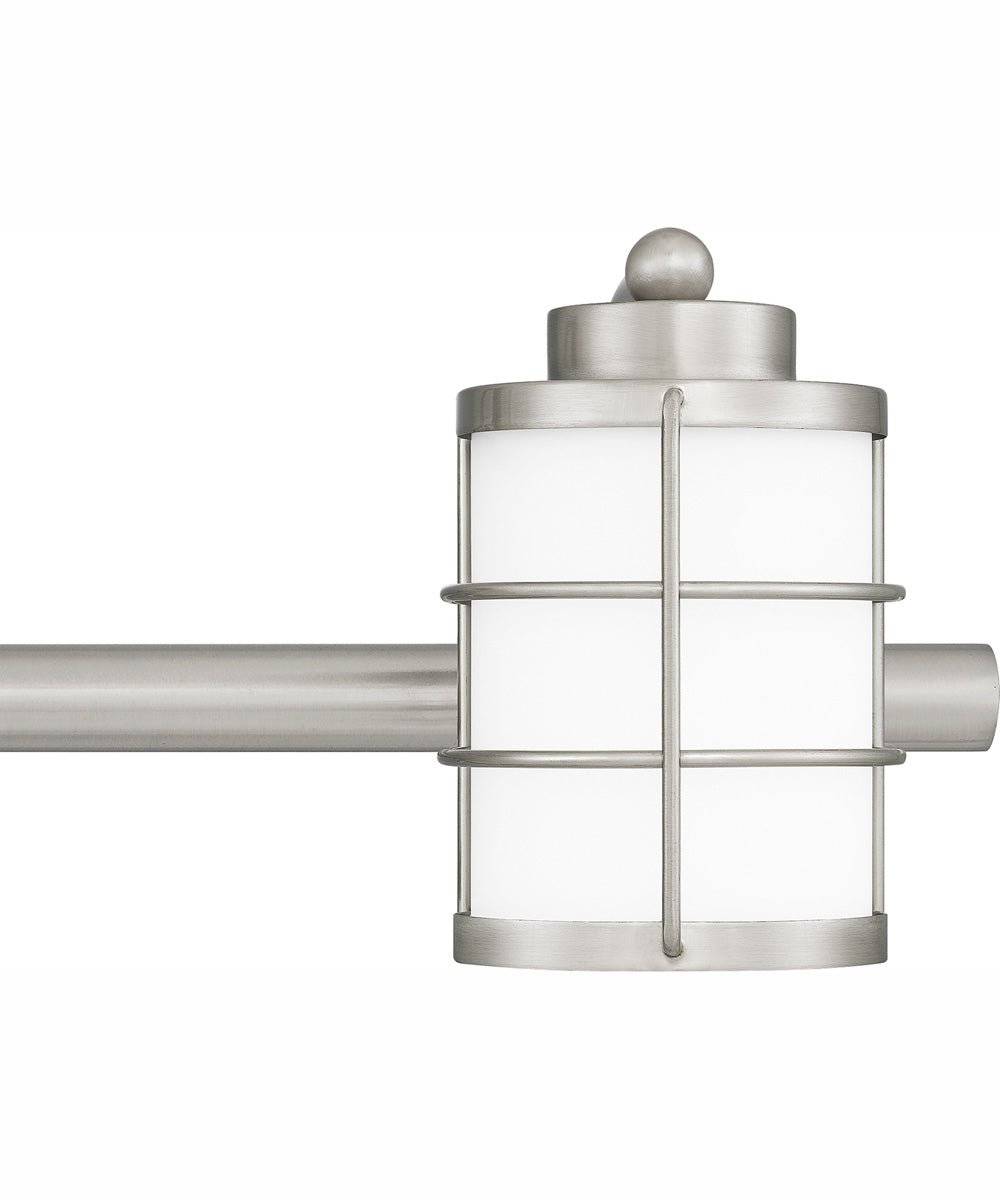 Hazlett Extra Large 4-light Bath Light Brushed Nickel