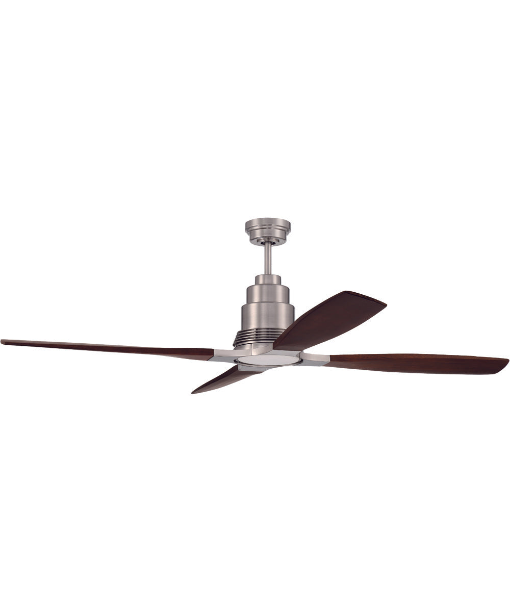 60" Ricasso 1-Light Ceiling Fan Brushed Polished Nickel