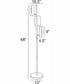 Qwin 3-Light Led 3-Light Floor Lamp Antique Brass/White Acrylic Shade
