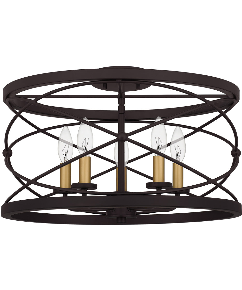 Potts 5-light Semi Flush Mount Palladian Bronze