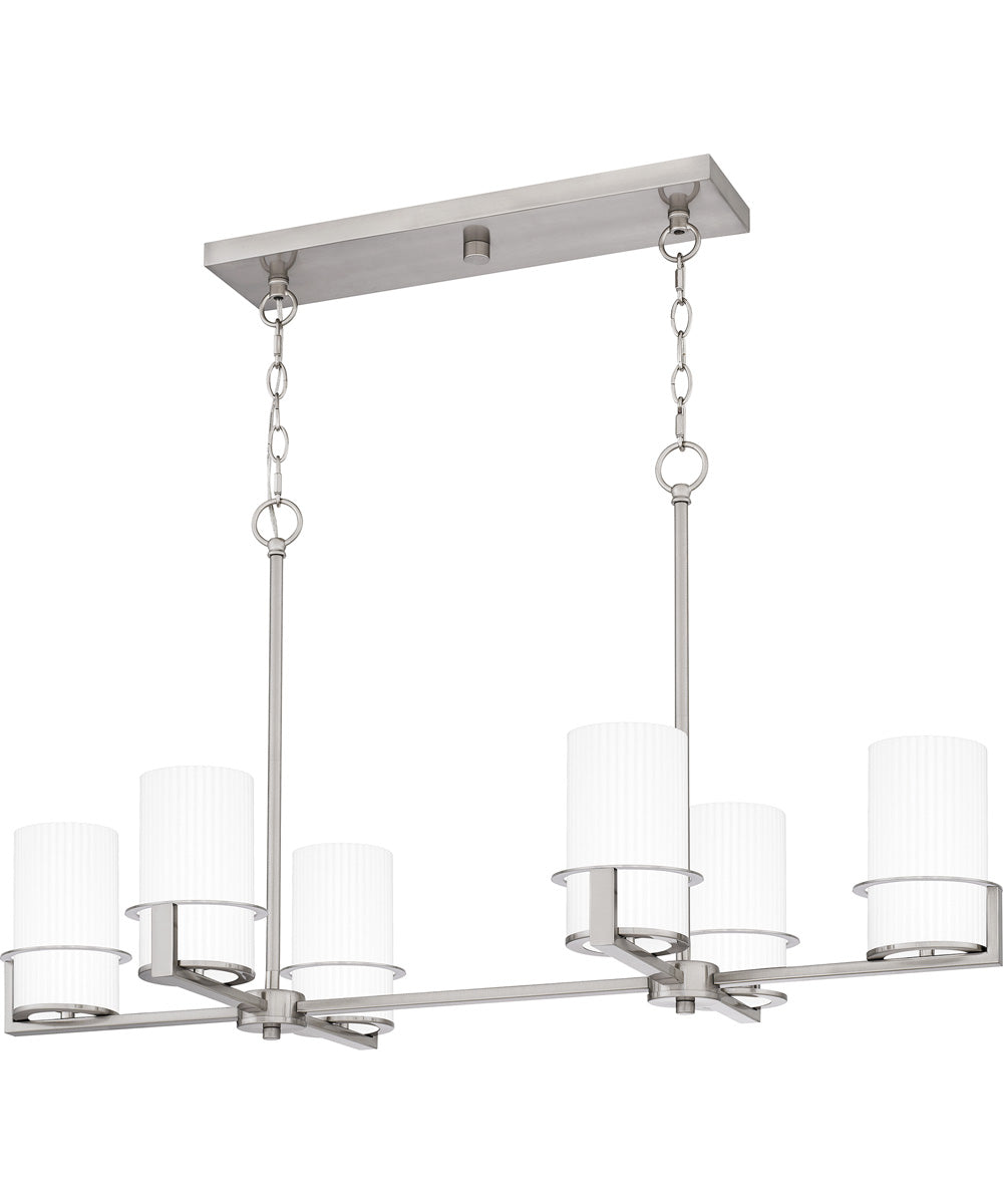 Seymour Medium 6-light Island Light Brushed Nickel