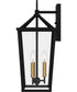 Hull Large 3-light Outdoor Wall Light  Coastal Armour Aluminum Matte Black