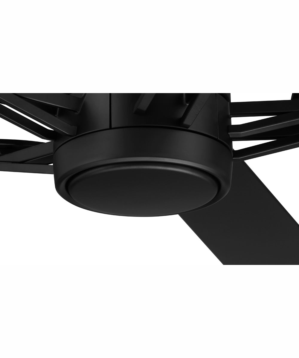 52" Wyatt 1-Light Ceiling Fan Flat Black