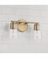Portman 2-Light Vanity Aged Brass