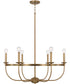 Rylann 6-Light Chandelier Aged Brass