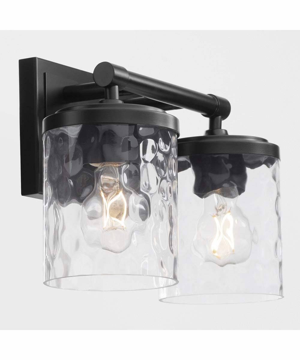 Starky 2-light Bath Vanity Light Matte Black