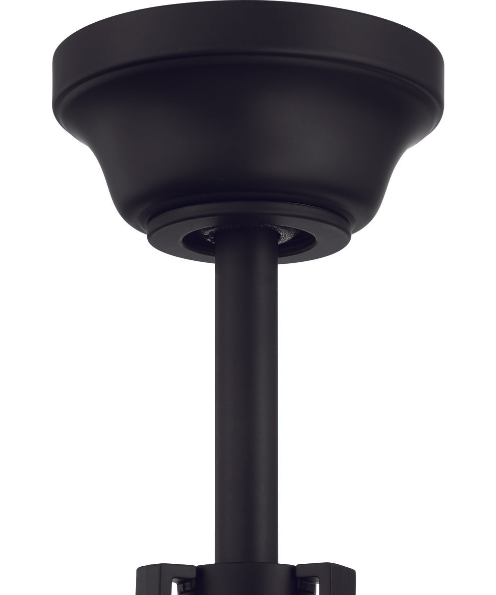 52" Union 1-Light Ceiling Fan Flat Black
