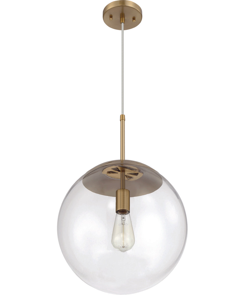 Gaze 1-Light Pendant Satin Brass