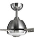 Oriole 60" 3-Blade Ceiling Fan with LED Light Brushed Nickel