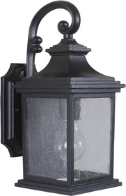 14"H Gentry 1-Light Small Outdoor Wall Light Midnight