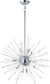 23"W Polaris 12-Light Pendant Polished Chrome