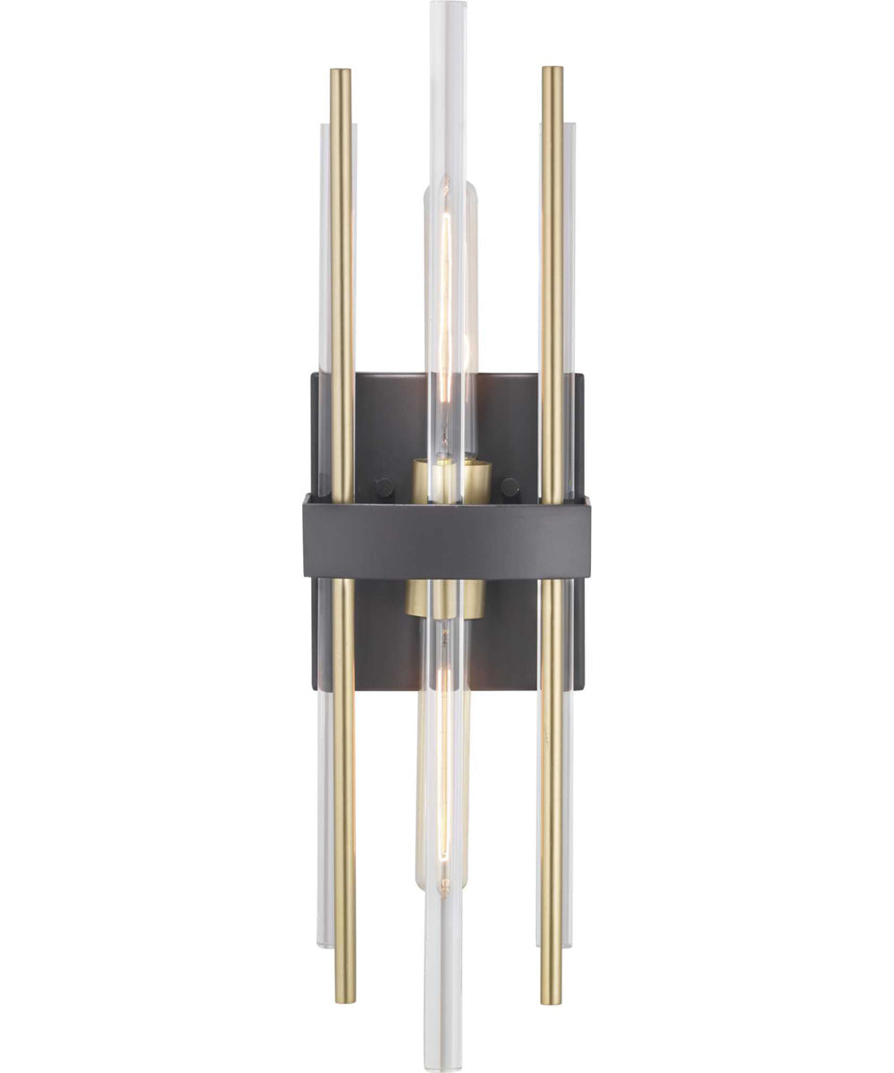Orrizo 2-Light Wall Sconce Matte Black