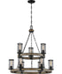 McCrady 9-light Chandelier Matte Black