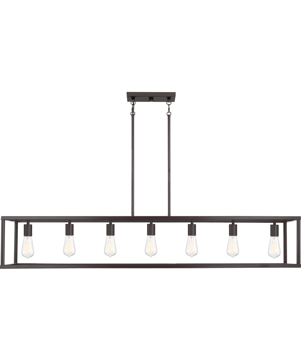 New Harbor 7-light Island Light Western Bronze