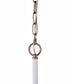 The Reserve 4-Light Foyer Matte White / Satin Brass