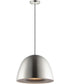 Fungo 16 inch LED Pendant Satin Nickel / Black