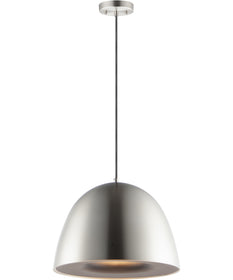 Fungo 16 inch LED Pendant Satin Nickel / Black
