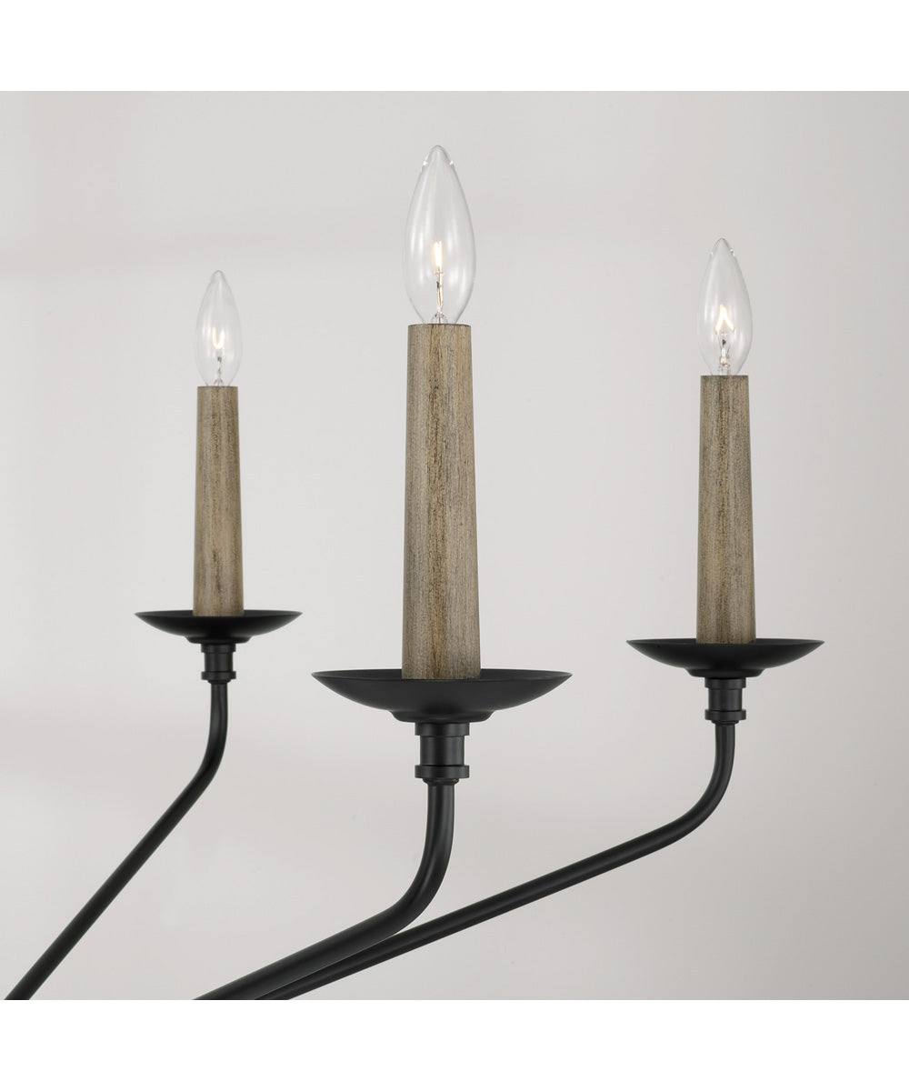 Wilder 6-Light Chandelier Matte Black