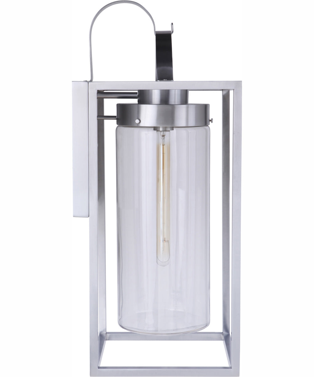 Neo 1-Light Outdoor Wall Lantern Satin Aluminum