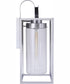 Neo 1-Light Outdoor Wall Lantern Satin Aluminum