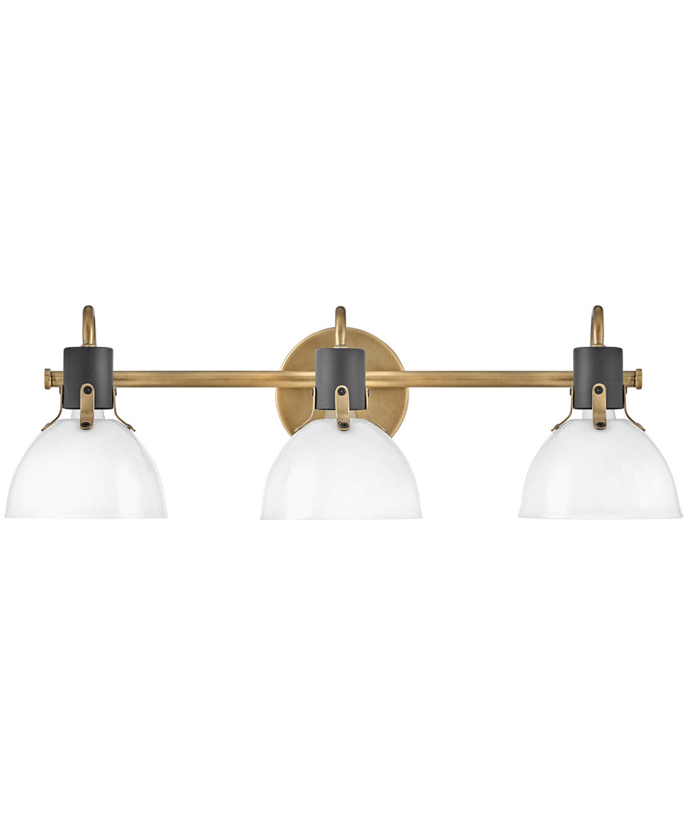 Argo 3-Light Three Light Vanity in Heritage Brass