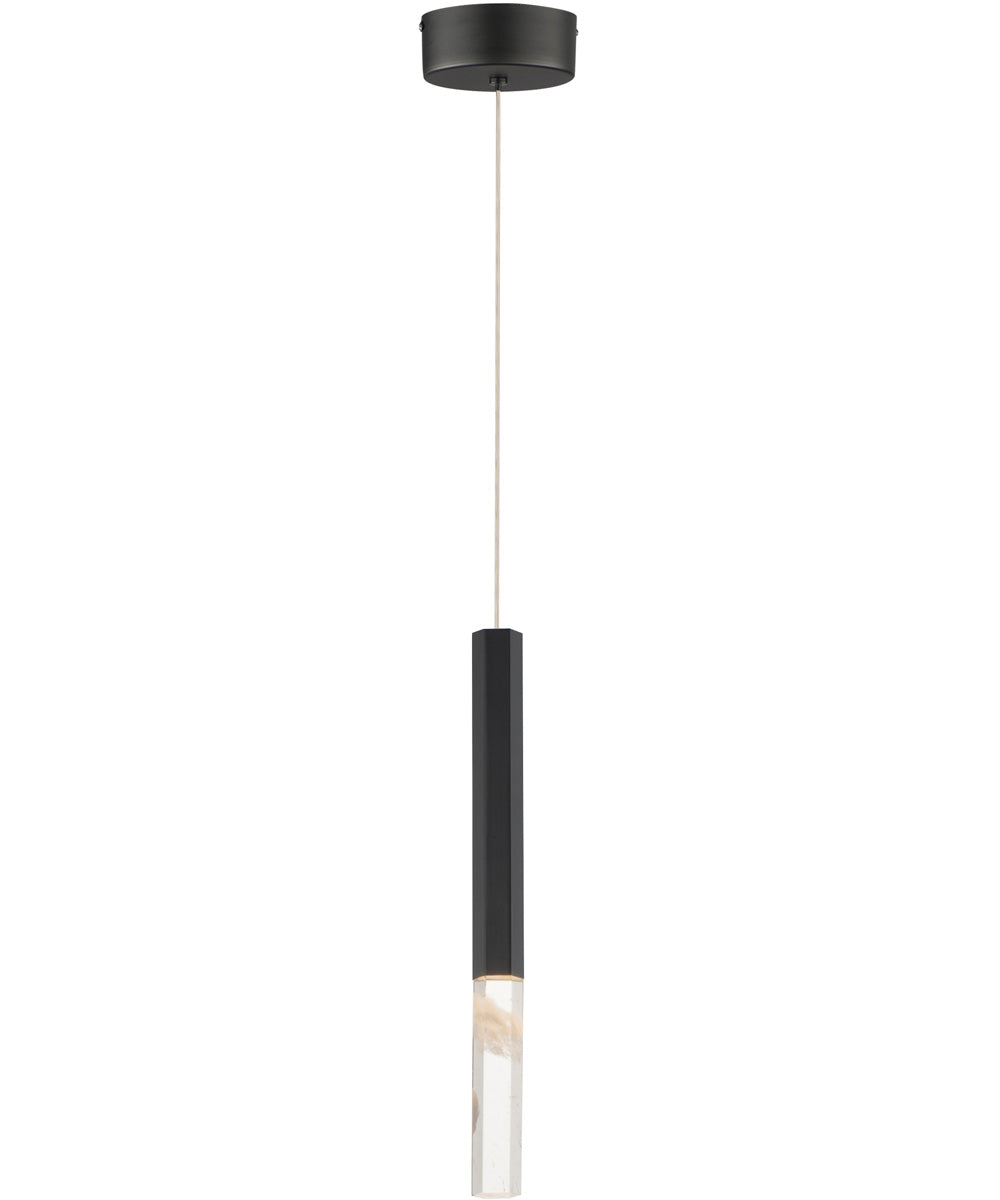 Diaphane LED 1-Light Pendant Black