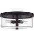 Hailie 4-Light Flush Mount Flat Black