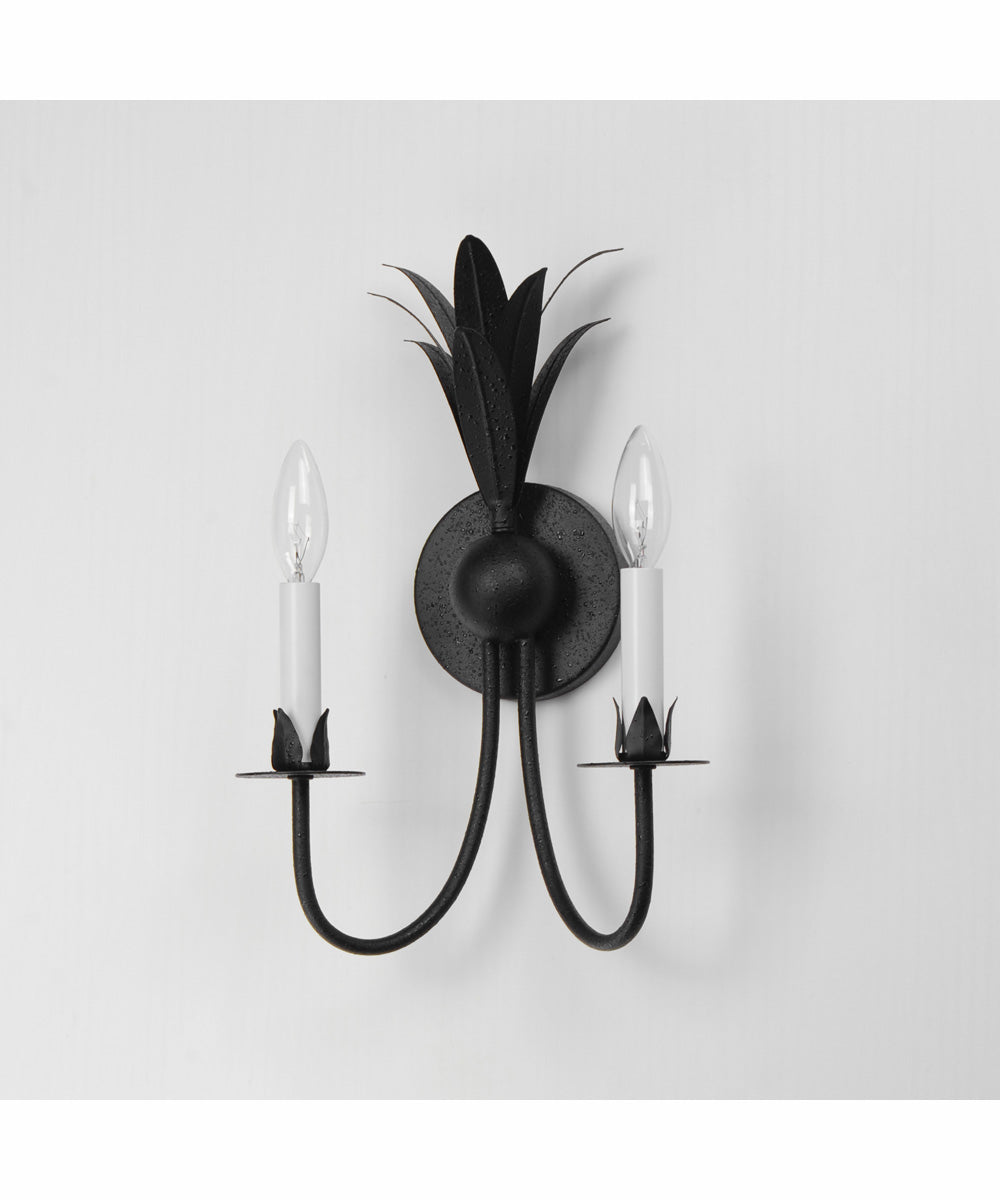 Paloma 2-Light Sconce Anthracite