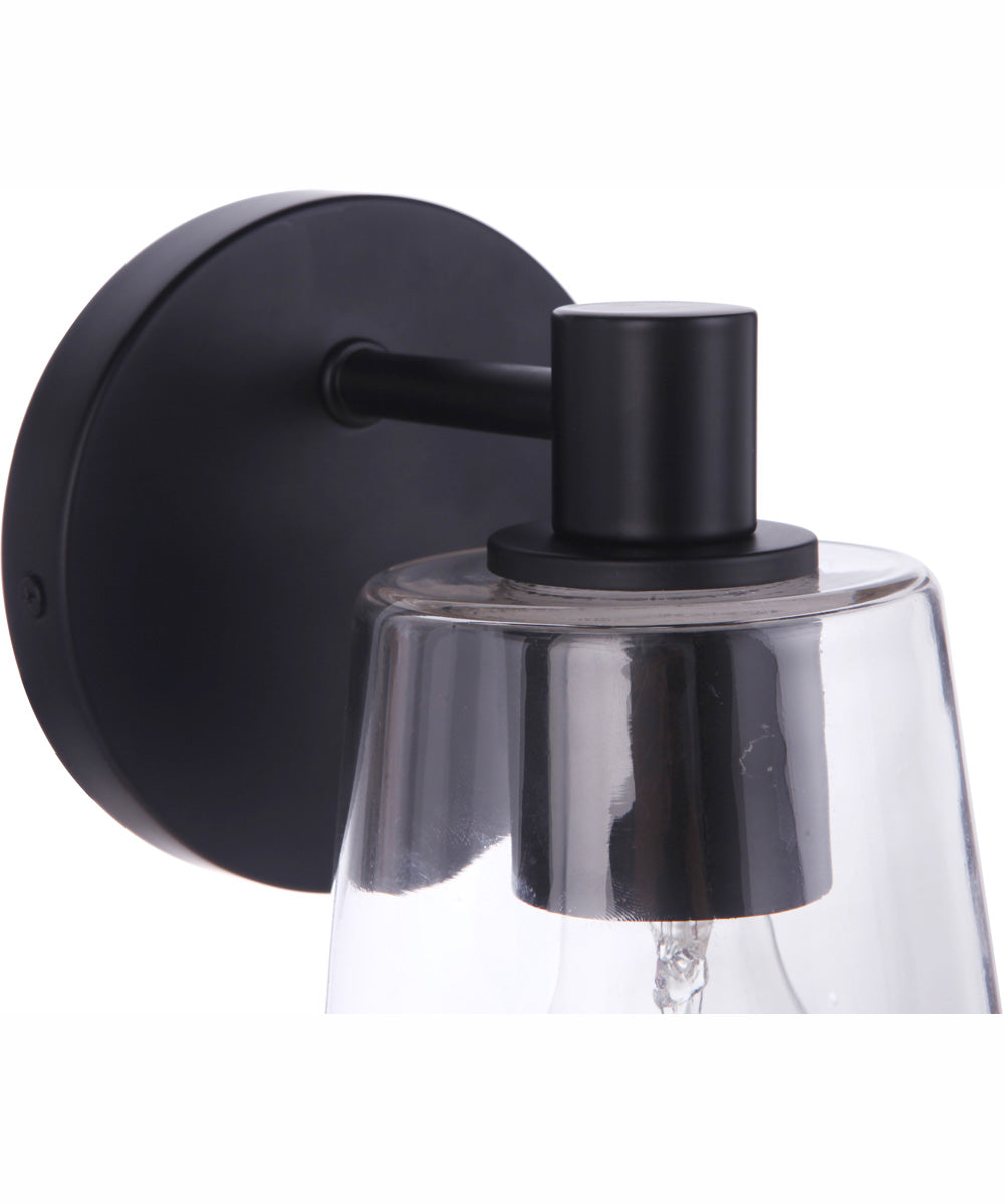 Emilio 1-Light Wall Sconce Flat Black