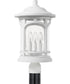 Marblehead Large 3-light Outdoor Post Light  Coastal Armour White Lustre