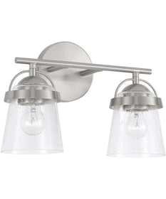 Madison 2-Light Vanity Brushed Nickel
