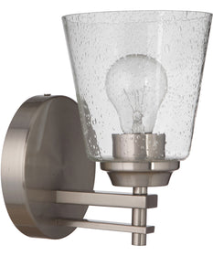 Drake 1-Light Wall Sconce Brushed Polished Nickel